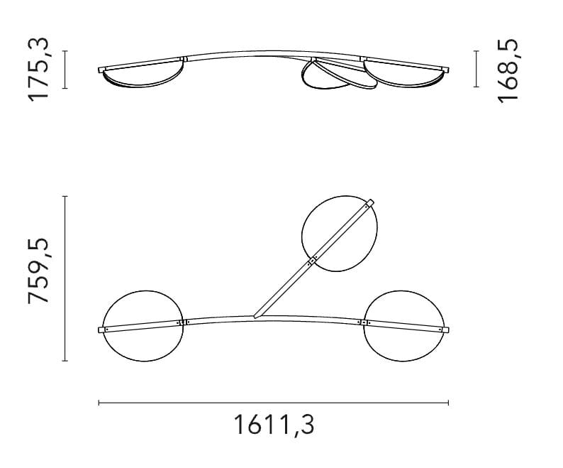 Регулируемая алюминиевая подвесная лампа Flos Almendra ARCH-00152832 - Вид №7