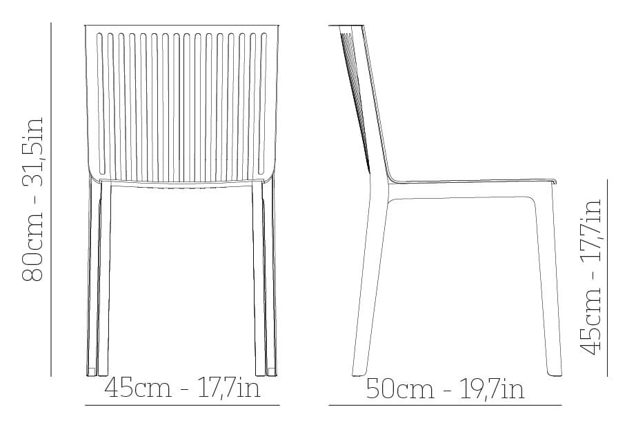 Стальной стул с порошковым покрытием BABEL D ARCH-00101869 - Вид №7