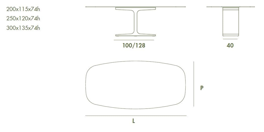 Керамический садовый стол Sovet Italia Дворец ARCH-00122034 - Вид №4