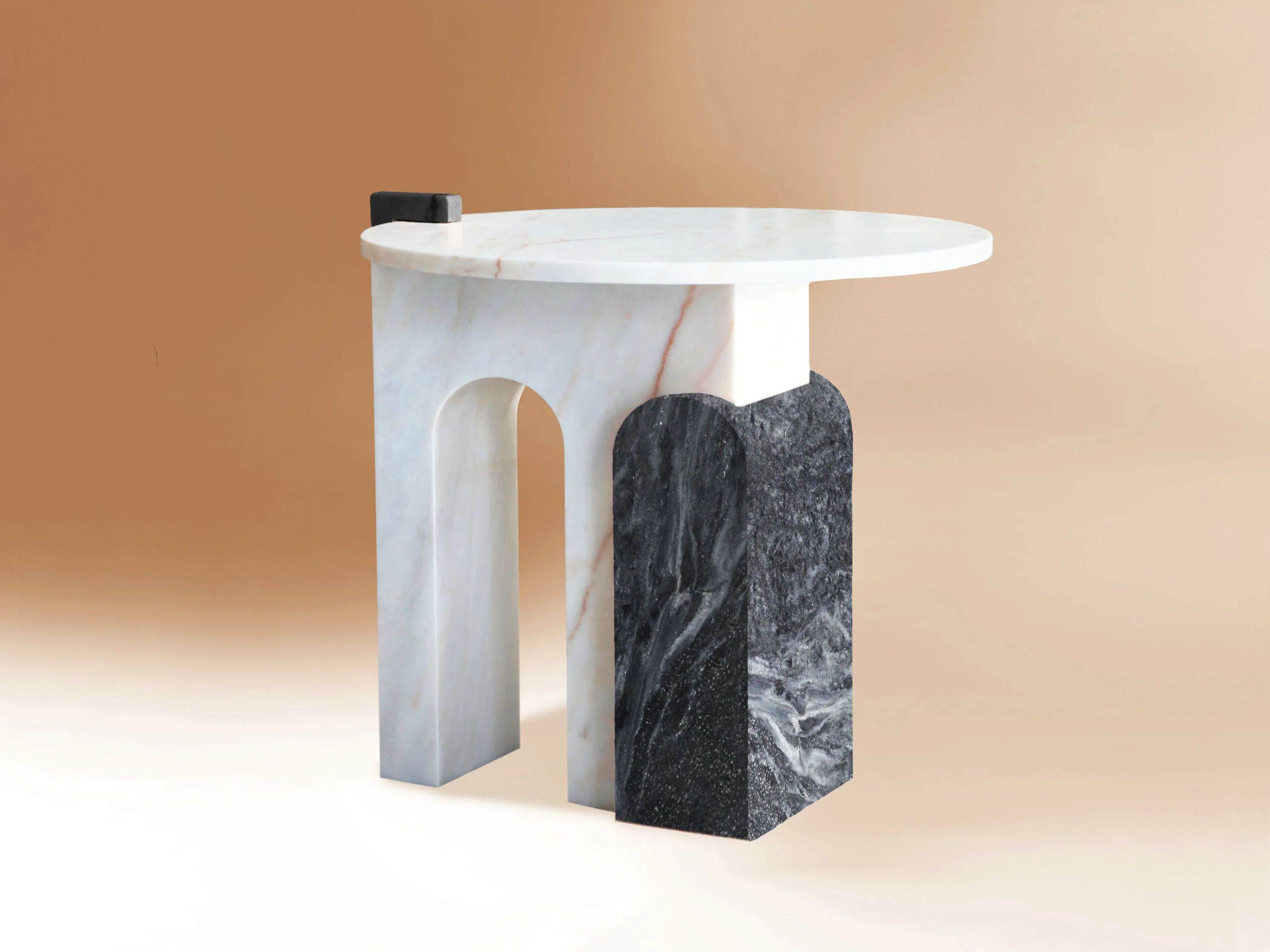 Круглый мраморный журнальный столик DOVAIN STUDIO STONE ARCH-00115840