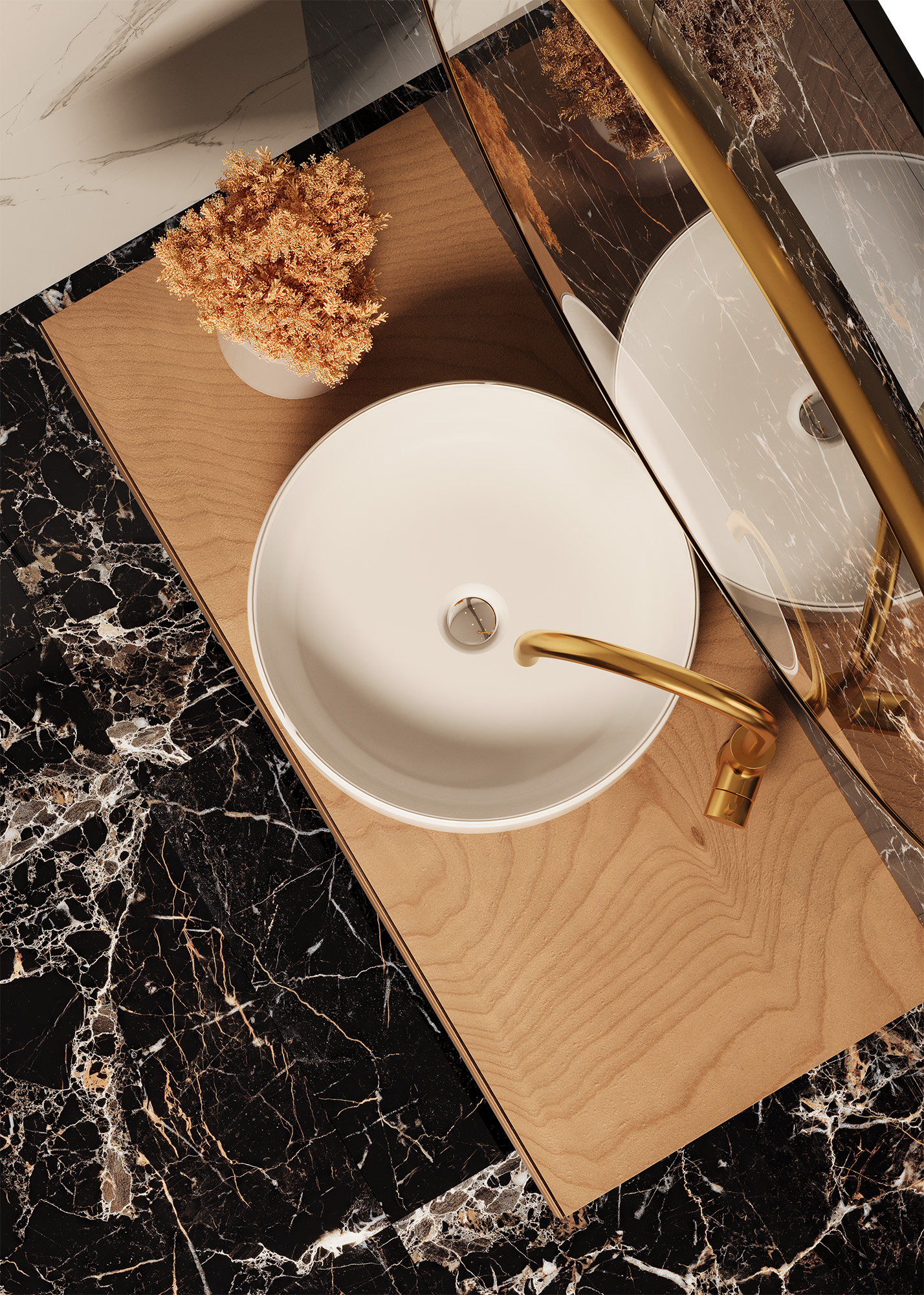 Керамогранит TORINO BLACK 60х120 Arcadia Ceramica HG2007-A STLM-1394656 89396422 High Gloss - Вид №2
