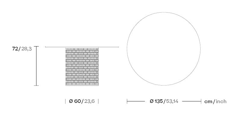 Алюминиевый садовый стол Kettal сетка ARCH-00141308 - Вид №7