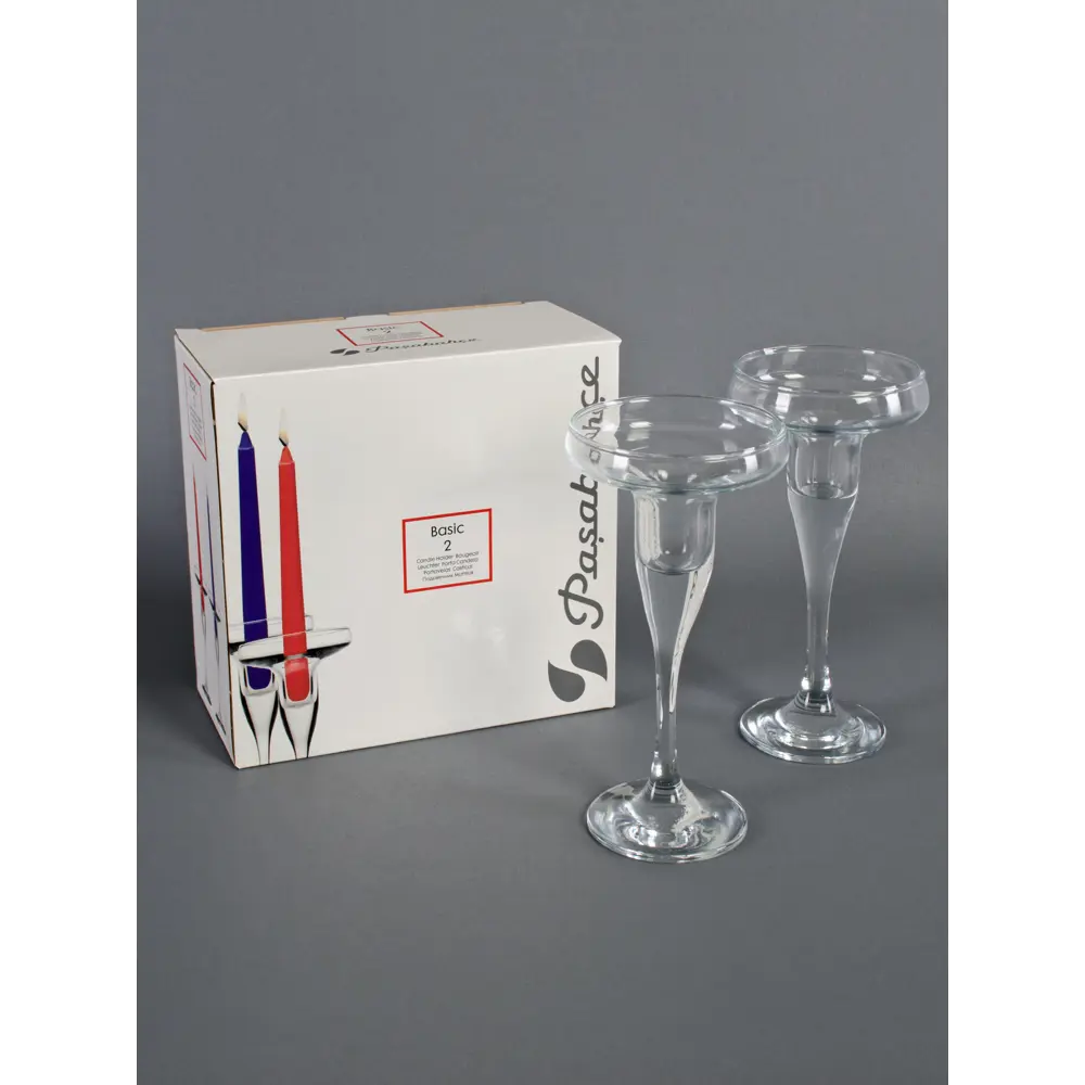 Подсвечник Бейзик 18 см 2 штуки Pasabahce STLM-2089538 - Вид №3