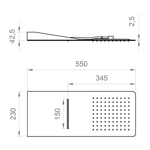 Консольная душевая головка Ercos BNSOFXSF33 ARCH-00064989 - Вид №2