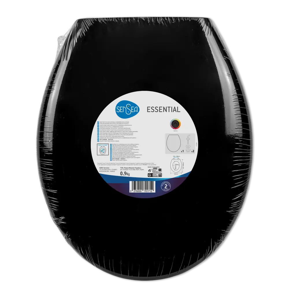 Сиденье для унитаза Sensea Essential цвет чёрный STLM-2044803 - Вид №10