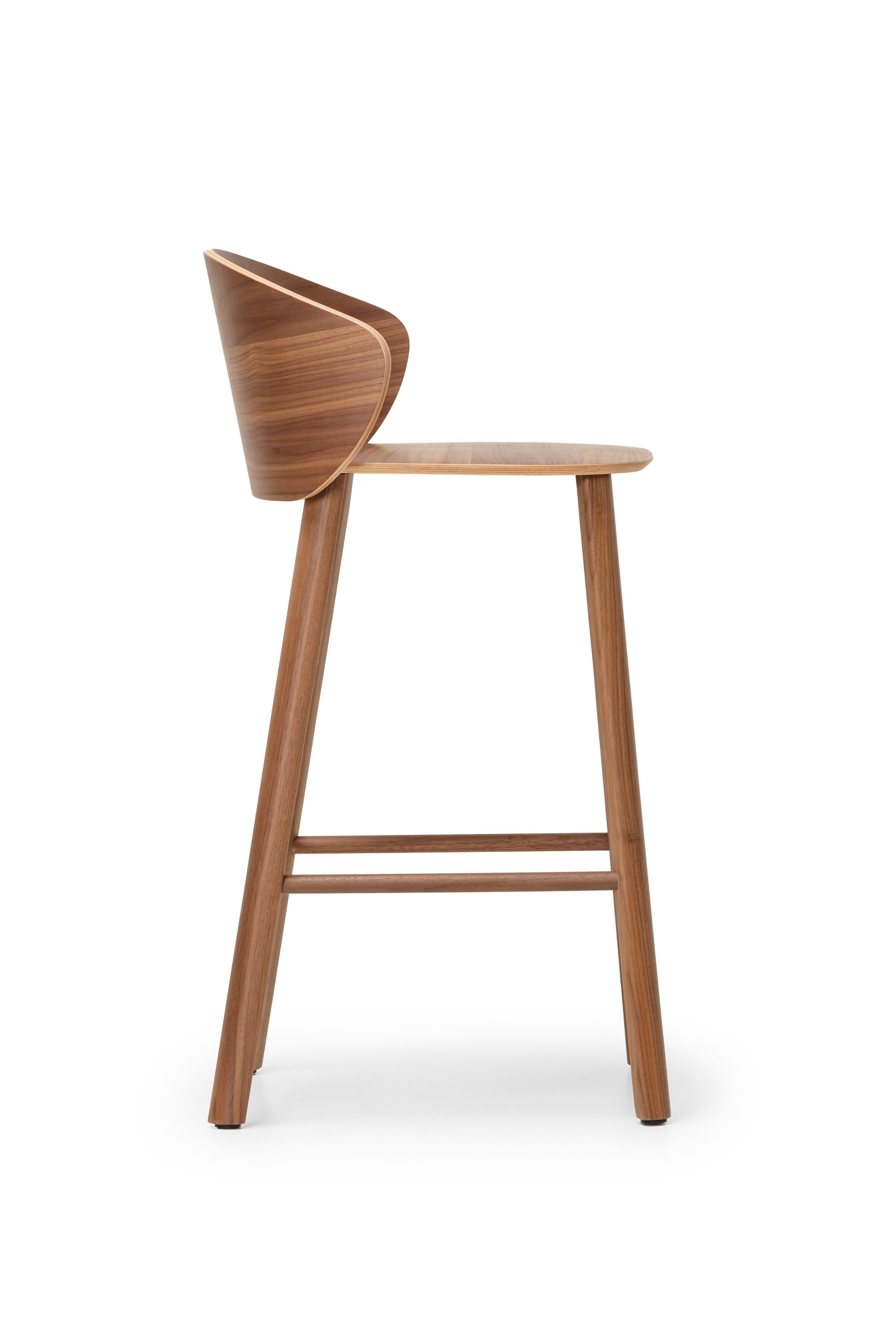 Высокий деревянный табурет с подставкой для ног True Design Не деревянная ARCH-00022166 - Вид №4