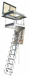 LUXIN Выдвижная лестница на террасу из стали Starlux