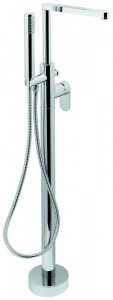 77030CR Emmevi Nefer, напольный смеситель для ванной с ручным душем, цвет хром
