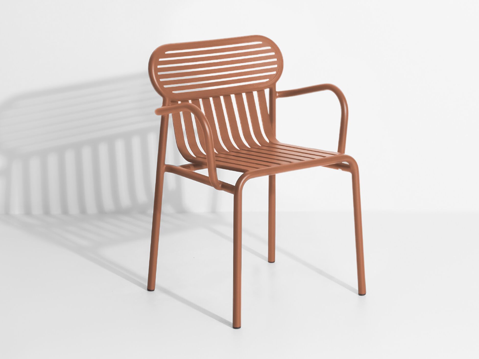 Алюминиевый штабелируемый стул с порошковым покрытием с подлокотниками Petite Friture выходные ARCH-00096326 - Вид №17