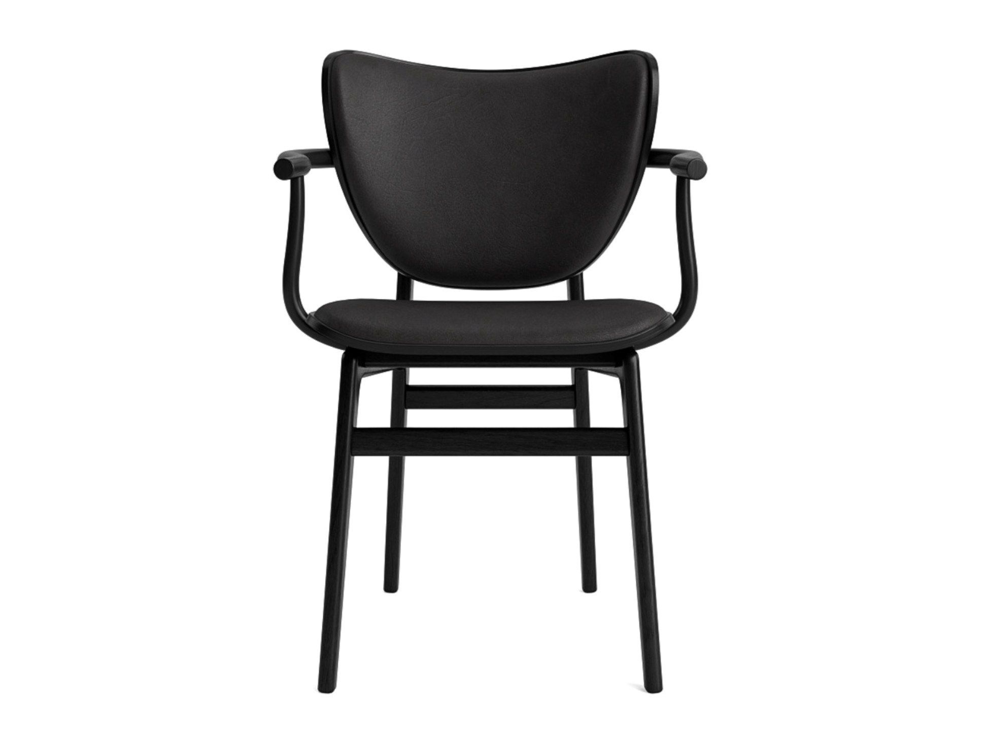 Кожаный и дубовый стул с подлокотниками NORR11 Elephant ARCH-00148755 - Вид №1