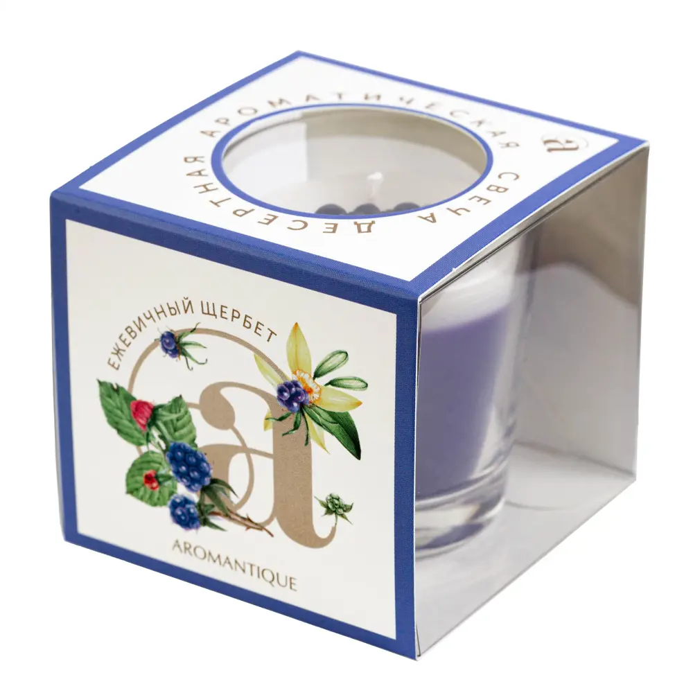 Santreyd - Ароматическая свеча «Ежевичный щербет» в десертном стакане 82619230 STLM-0031885