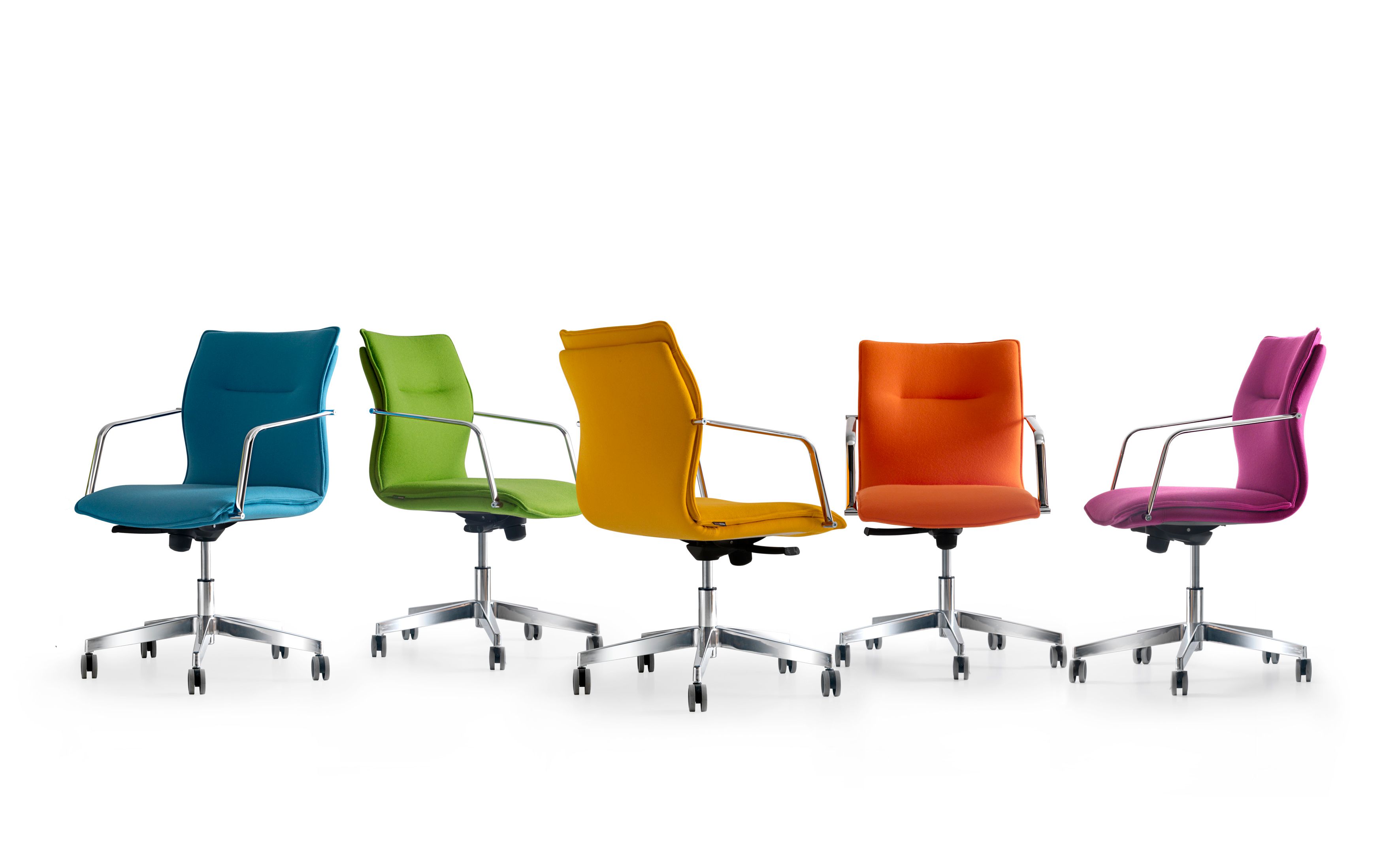 Офисное кресло с регулируемой высотой и подлокотниками с 5 спицами Quinti Sedute Maybe ARCH-00008134 - Вид №1