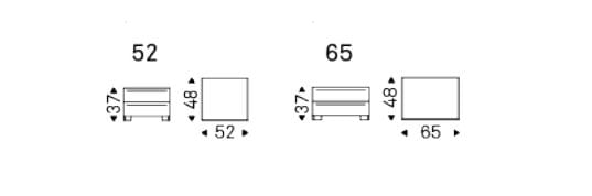 Прямоугольная тумбочка с ящиками Cattelan italia Dyno ARCH-00107498 - Вид №2