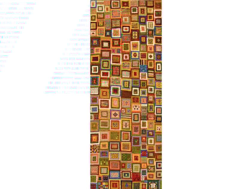 Прямоугольный шерстяной клетчатый ковер Zollanvari Gabbehs Geometric ARCH-00152685