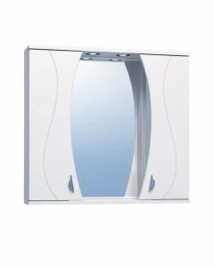 Зеркало Faina 800 со спотом800⨉160⨉700 мм белый