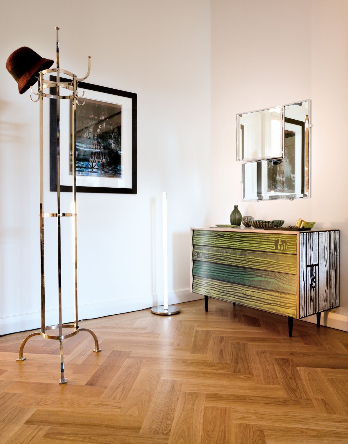 Прямоугольное зеркало из хромированной стали Classicon Castellar ARCH-00123845 - Вид №4