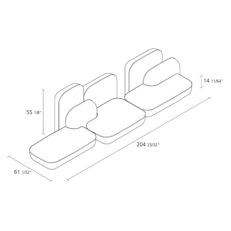 Модульный диван Alias Okome ARCH-00131532 - Вид №3