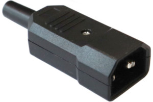 18496388 Электрическая кабельная вилка IEC 60320, C14, 10A, 250V, разборная, черная LAN-IEC-320-C14 LANMASTER