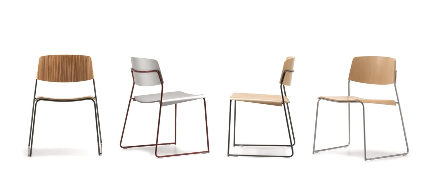 Многослойный штабелируемый стул для салазок для залов ожидания TALIN SIGMA 165 ARCH-00035721 - Вид №1