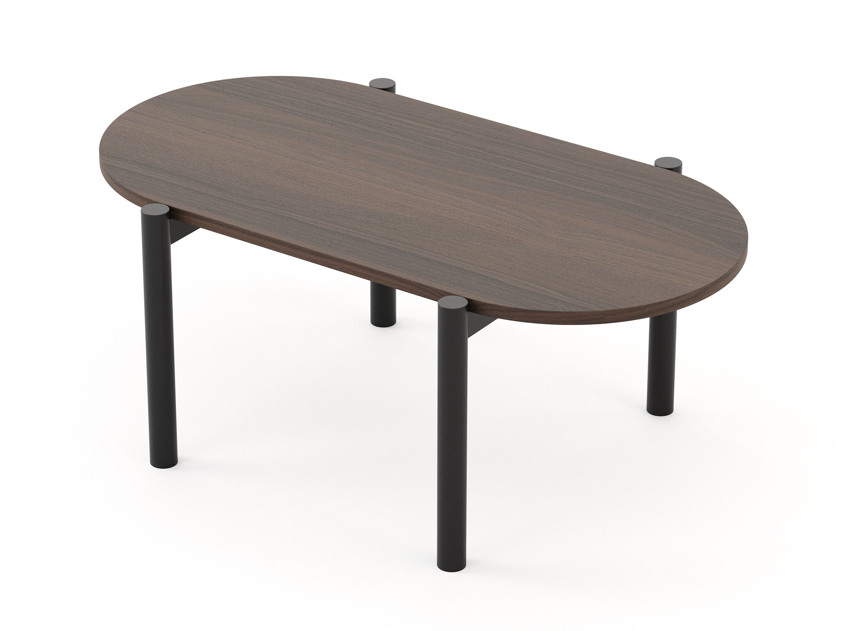 Деревянный овальный журнальный столик для гостиной Stylish Club Tribo ARCH-00044310