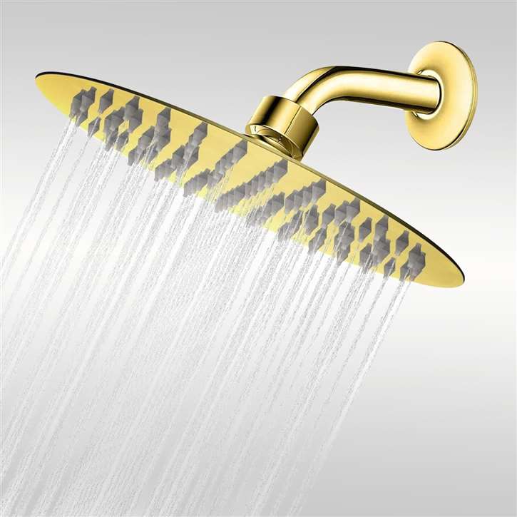Круглая настенная душевая головка с кронштейном Fontana Showers Luxe Fontaine ARCH-00091302 - Вид №14