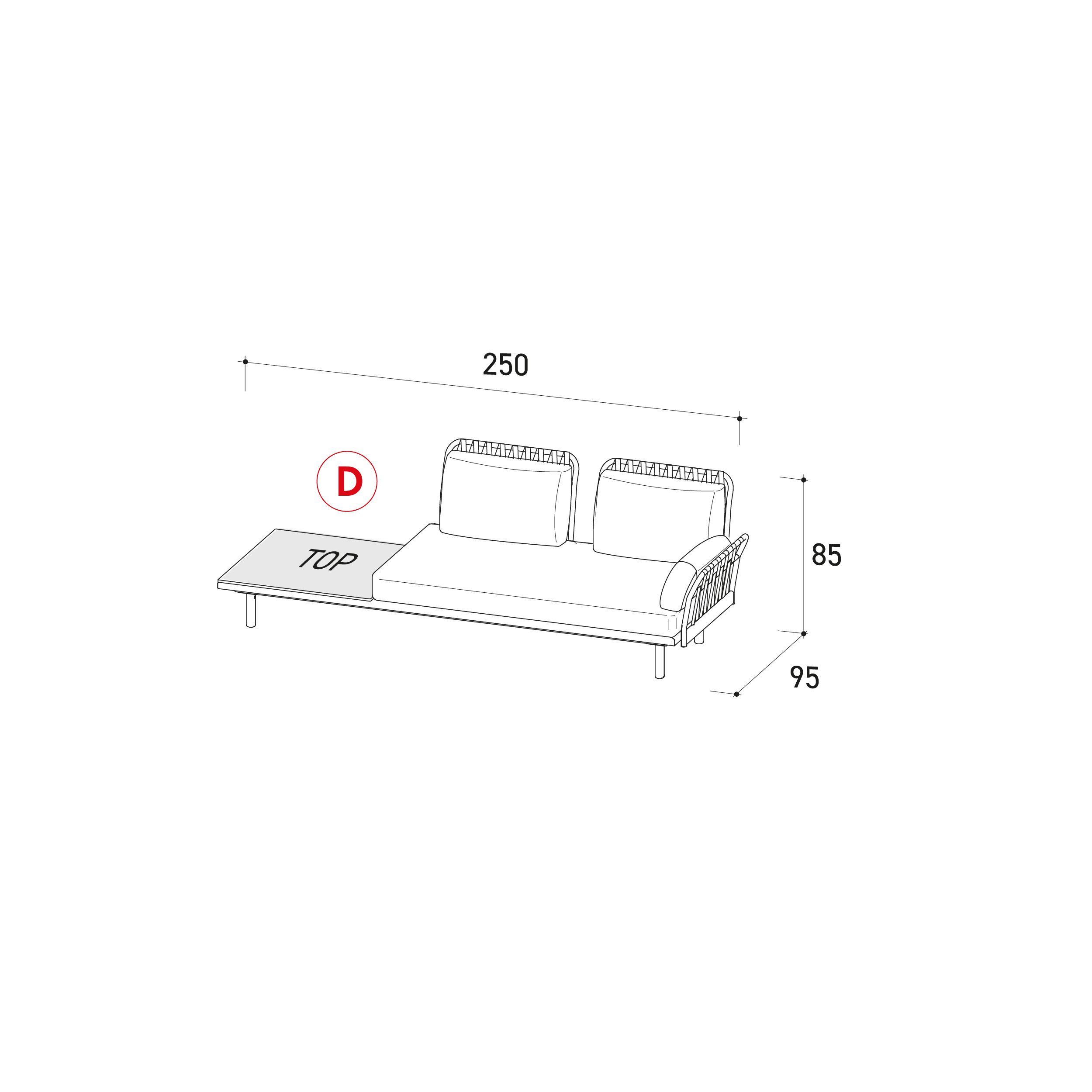 Ткань мягкая Садовая спальная кровать Varaschin Эмма Кросс ARCH-00139048 - Вид №6