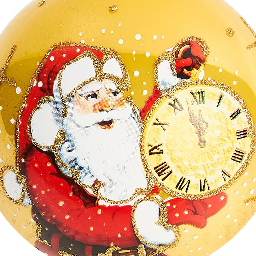 85178255 Шар Дед Мороз КУ-80-214172 Коломеев 8x9 см STLM-1391771 Santreyd  - Вид №1