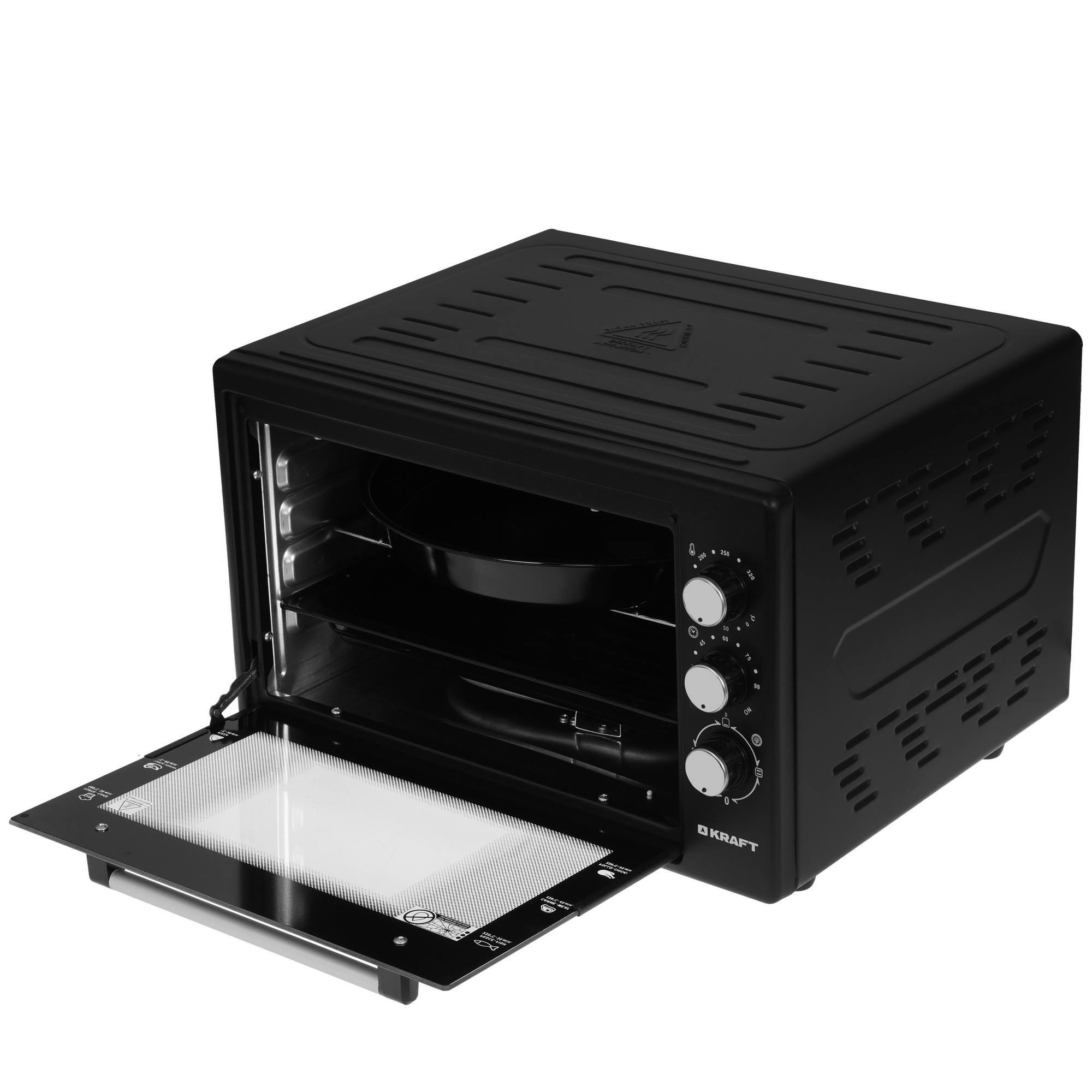 8108441 Мини-печь Kraft KF-MO 3801 BL черный STDN-0069253 - Вид №4