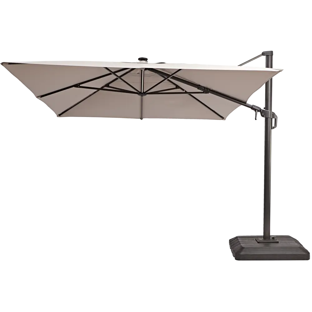 Зонт садовый Naterial Sonora 2.8х3.9 м бежевый с подставкой STLM-2005796