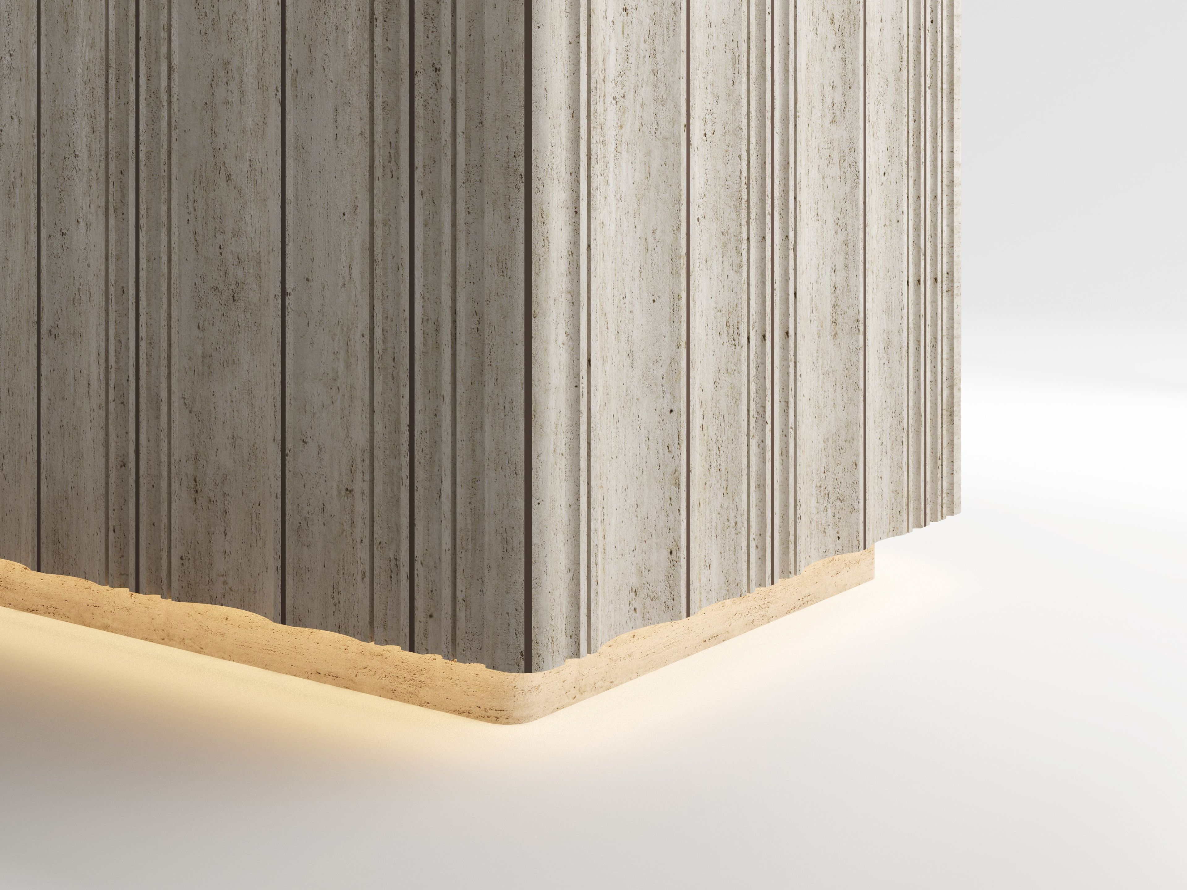 Прямоугольный выдвижной стол из травертина Davani Purity ARCH-00090066 - Вид №1