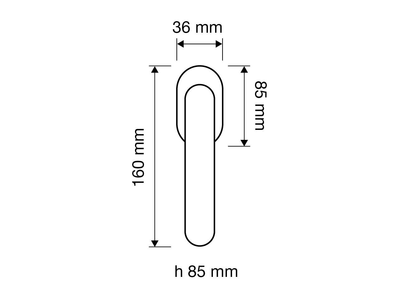 Латунная оконная ручка с кристаллами Swarovski® LINEA CALI' Jewel ARCH-00014207 - Вид №1
