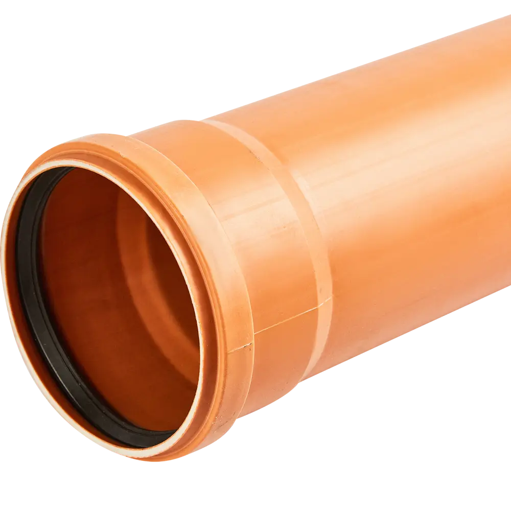 Труба канализационная Хемкор SN4 d110x1000 мм для наружной канализации STLM-2198529