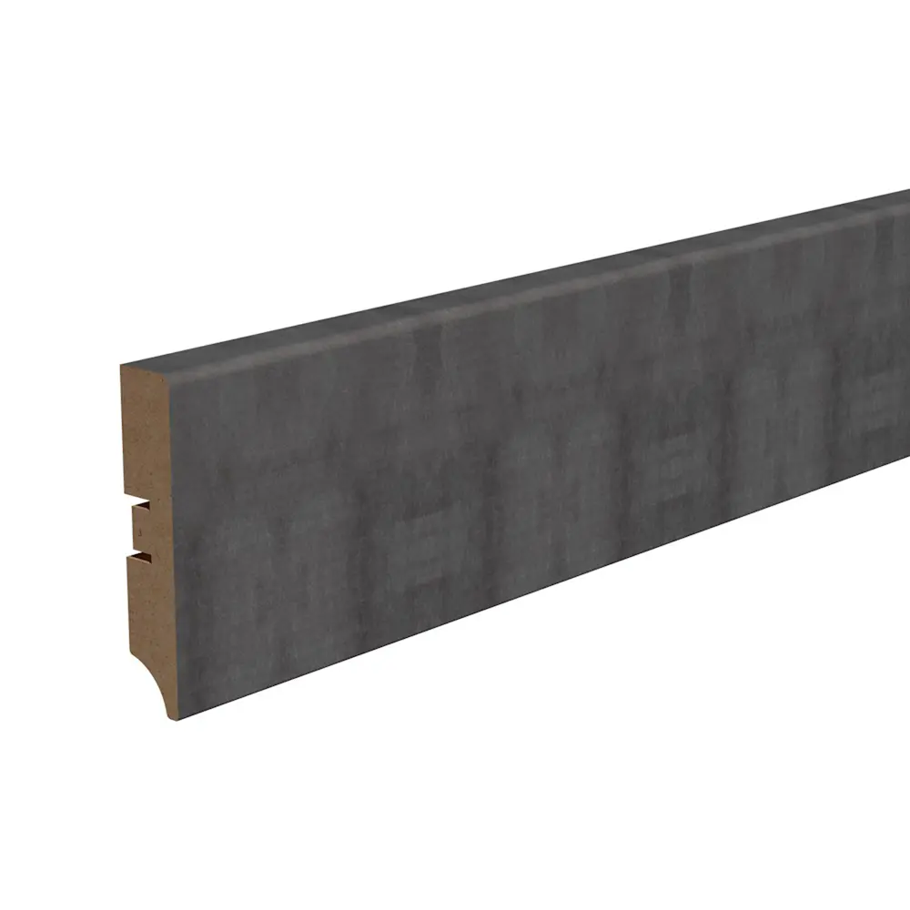 Плинтус напольный КП-202-80 МДФ 16 мм 2.05 м цвет лофт тёмный КРОНОПРОФИЛЬ STLM-2072139