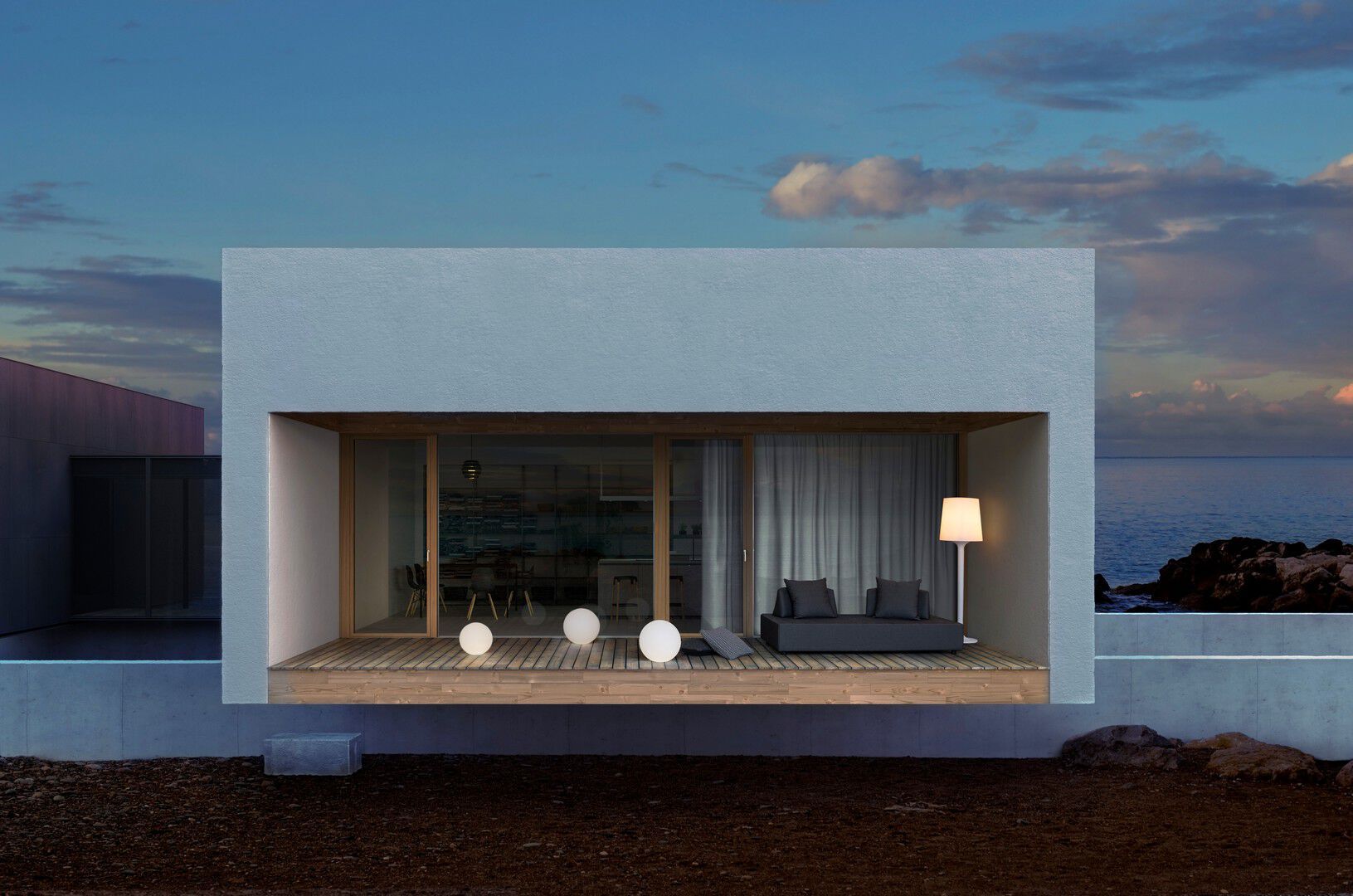 Угловой садовый диван из ткани BIZZOTTO Piper ARCH-00131947 - Вид №30