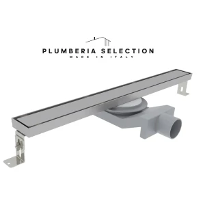 Трап для душа Plumberia selection PSL100MT комбинированный затвор 6x100 см нержавеющая сталь