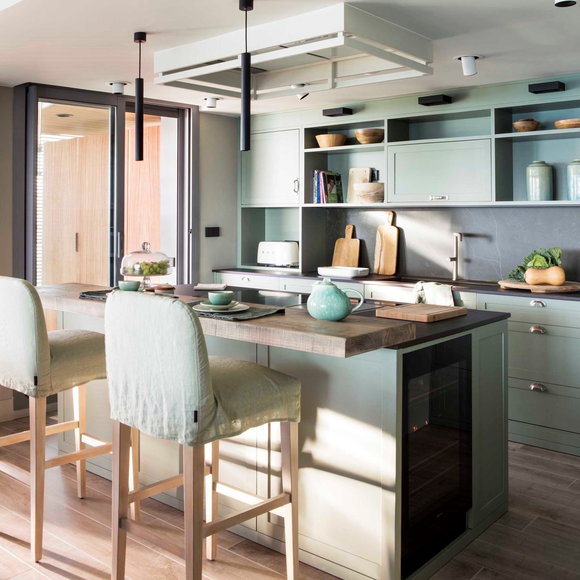 Высокий кожаный табурет с подставкой для ног со спинкой CREARTE COLLECTIONS Mauro ARCH-00055831 - Вид №4