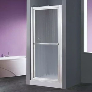 Двери в нишу 78 см LUNES O Novellini LUNES с серебристым профилем и стеклом Obscure