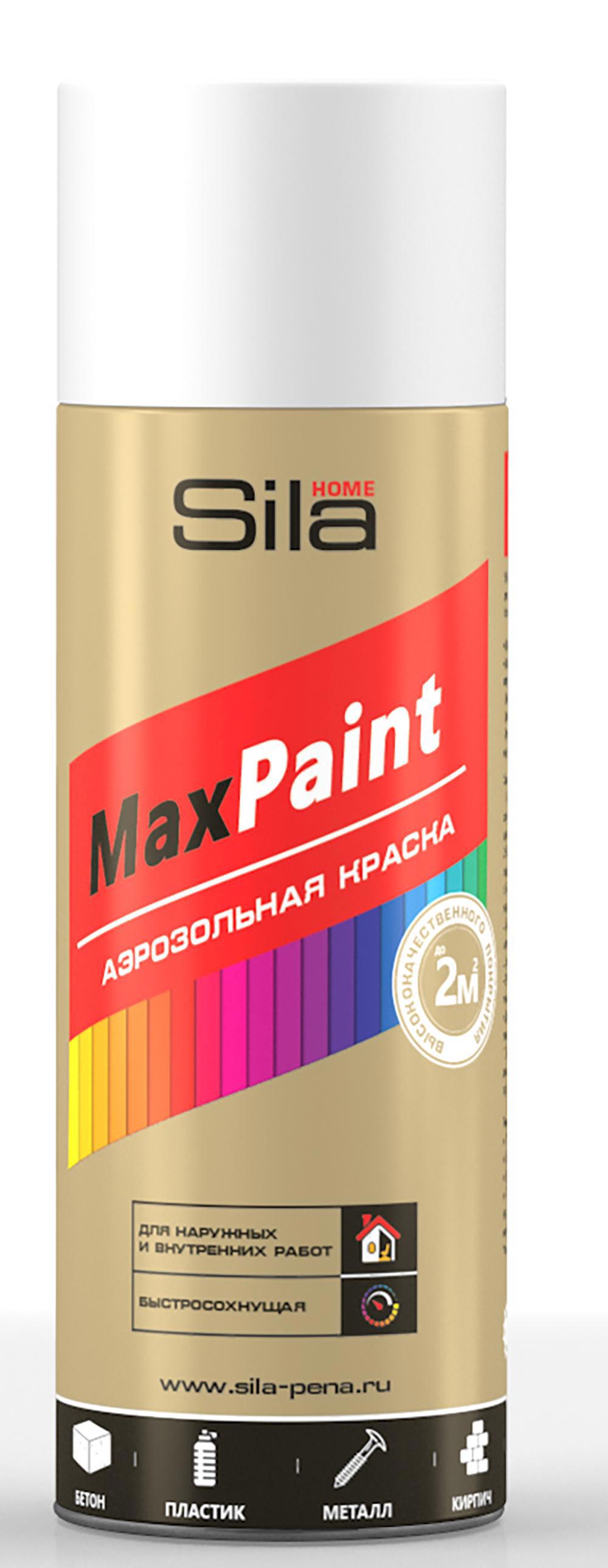 90430685 Эмаль HOME Max Paint SILP_9003 цвет белый 520 мл STLM-0223709 SILA