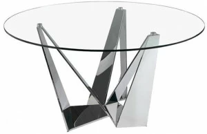 Angel Cerdá Круглый стол для гостиной из стали и стекла Urban deco 1042