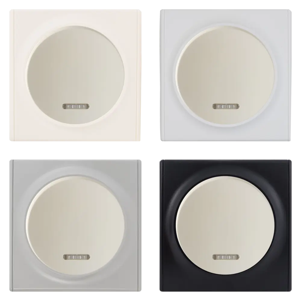 Выключатель встраиваемый Onekey Florence 1 клавиша с подсветкой, цвет бежевый ONEKEYELECTRO STLM-2107900 - Вид №1