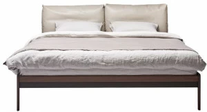 more Двуспальная кровать из массива дерева с мягким изголовьем Sova