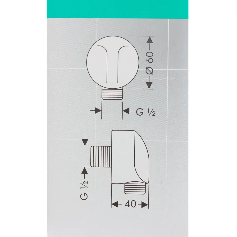 Подключение для душевого шланга Hansgrohe FixFit цвет хром STLM-2086041 - Вид №4