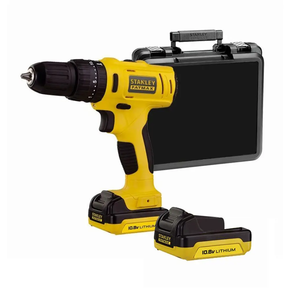 Дрель-шуруповерт аккумуляторная Stanley Fatmax FMC011S2, 10.8 В Li-ion 2X1.5 Ач STLM-2212316 - Вид №2