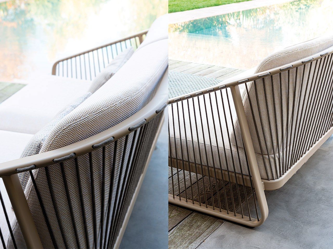 3-местный тканевый съемный садовый диван Coro Sally ARCH-00030622 - Вид №4