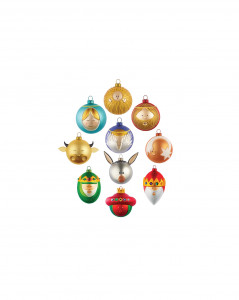 Набор из 10 елочных шаров Alessi Le Palle Nativity