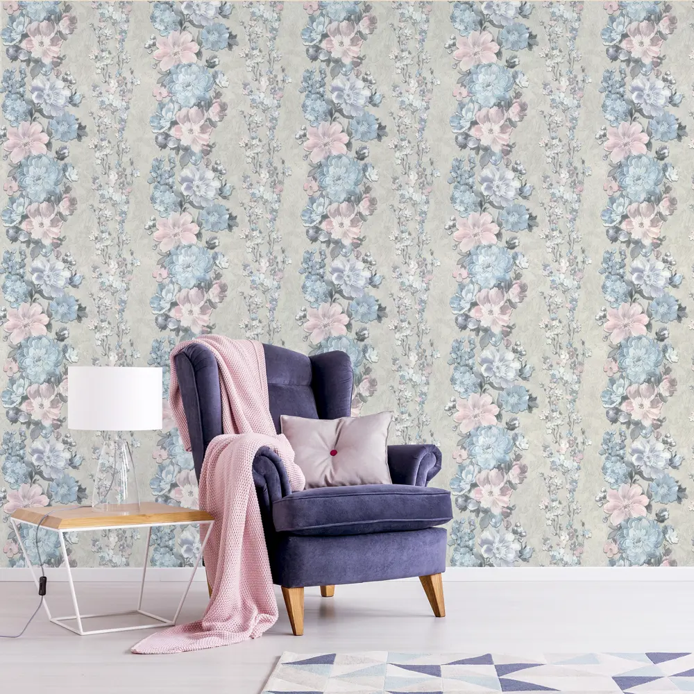 Обои флизелиновые Wall Decor Клэр серые 1.06 м 75073-46 STLM-2060344 - Вид №2
