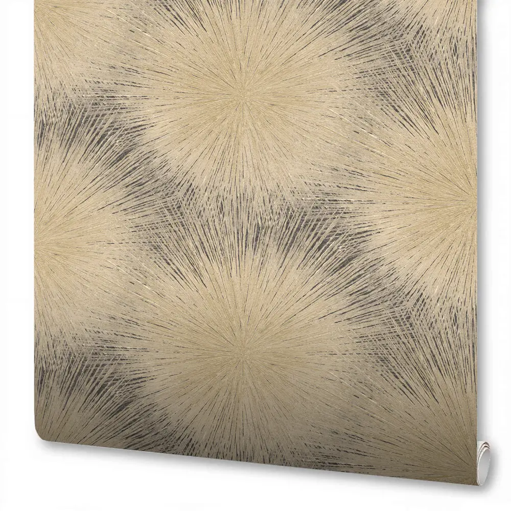 Обои флизелиновые NEW AGE Solar в элегантном черно-золотом оттенке 87711190 STLM-0075195