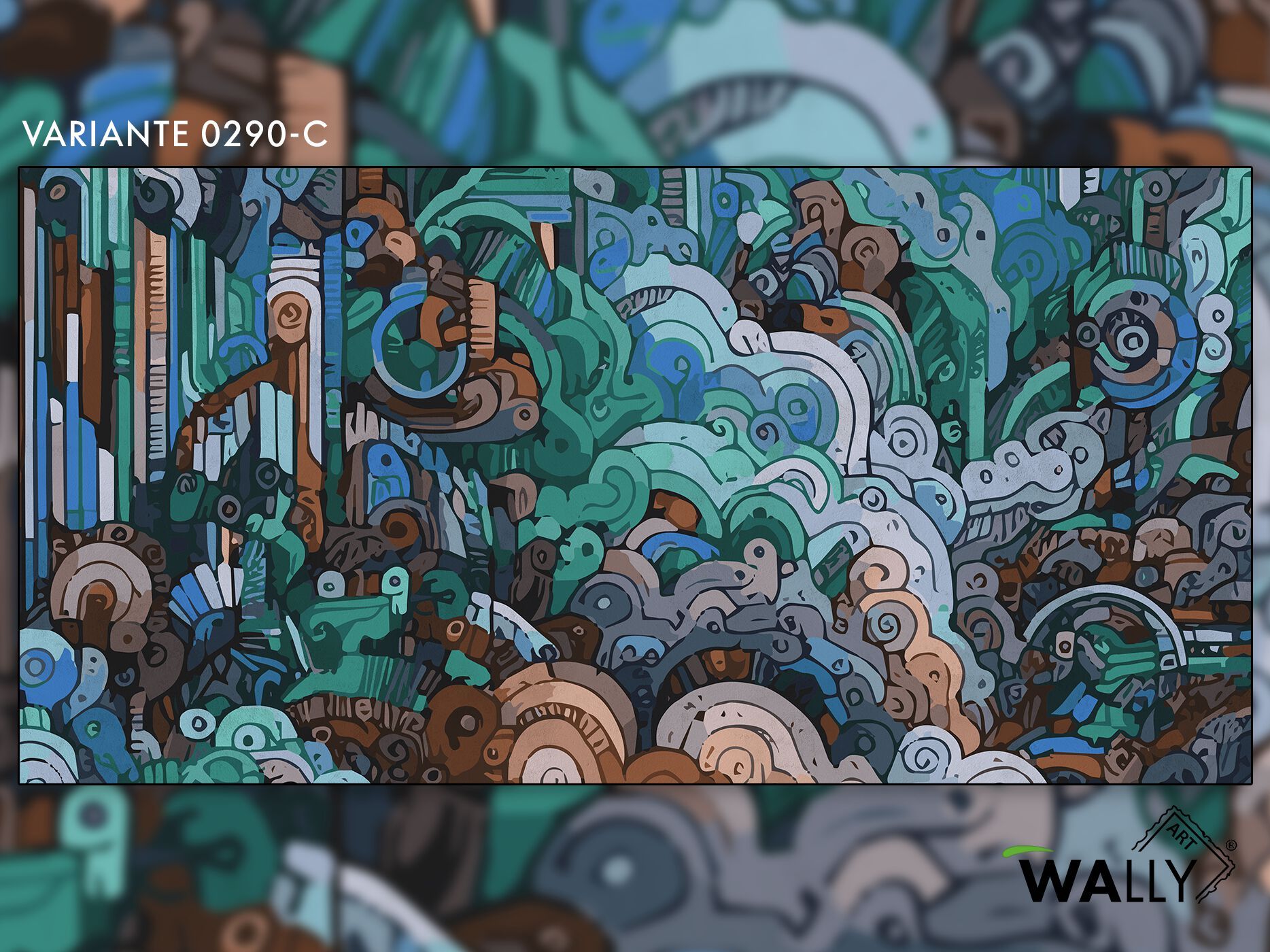 Моющиеся нетканые обои WALLYART BAUHAUS ARCH-00103922 - Вид №5