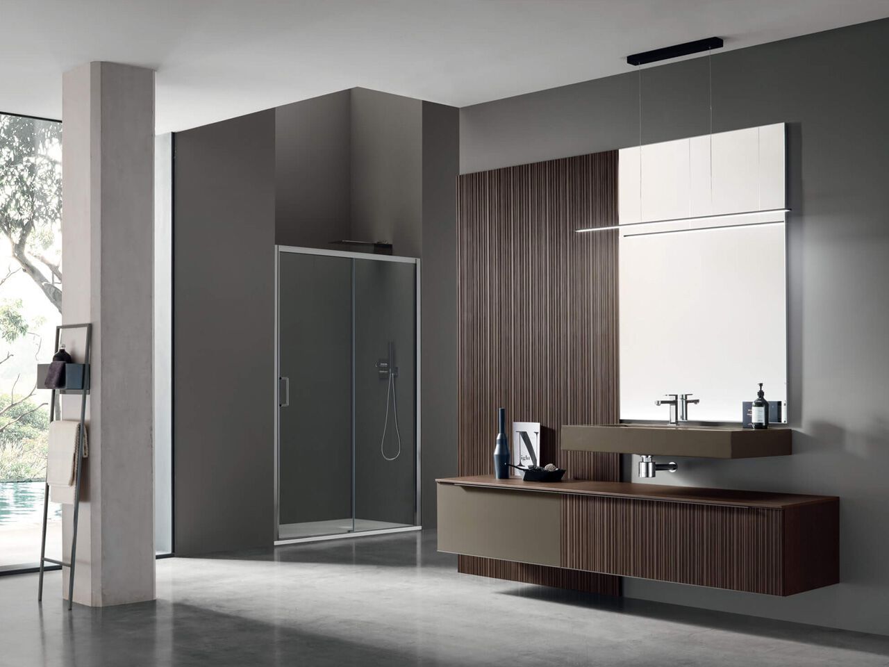 Одноместный туалетный столик с зеркалом ARCOM Rail ARCH-00092294