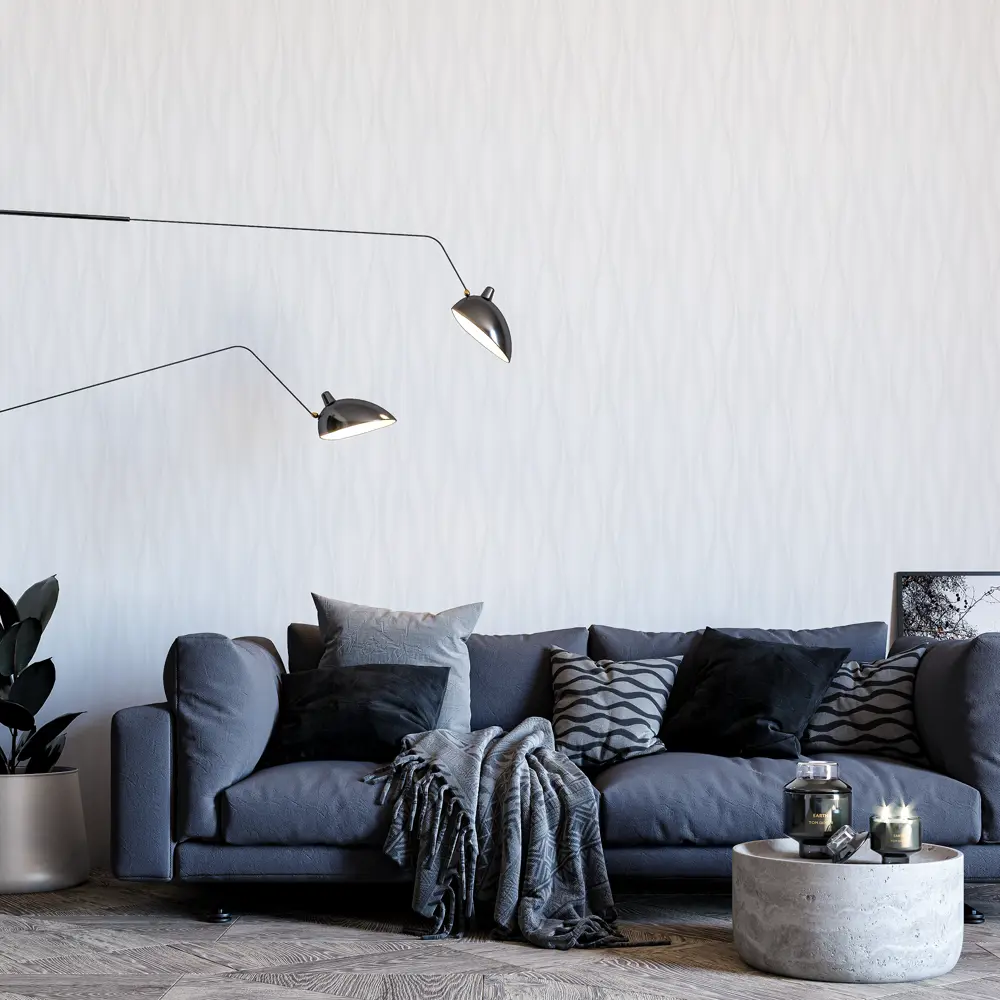 Обои флизелиновые Palitra Home Evolution 3 белые 1.06 м 71845-11 STLM-2165788 - Вид №2